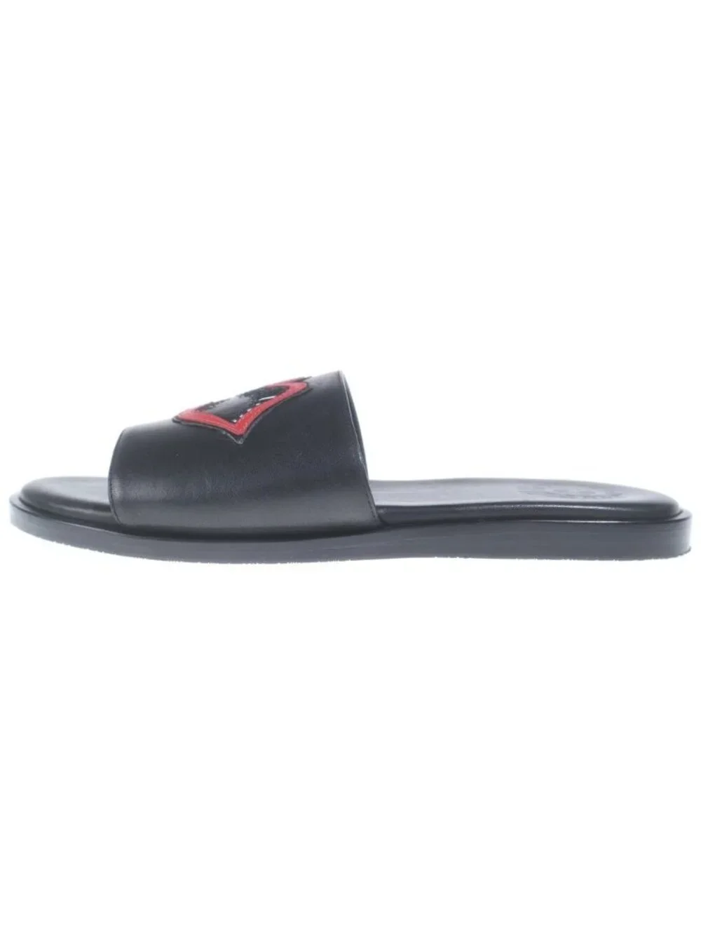 Chrome Hearts Chomper Leather Patch Sandal